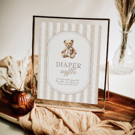 Wir können frühzeitig abwarten Baby Dusche Windeln Poster