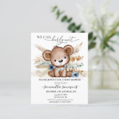 Wir können frühzeitig abwarten Babydusche Bear Boh (Stehend Vorderseite)