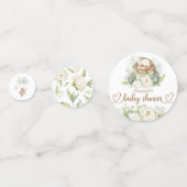 Wir können frühzeitig abwarten Babydusche Confetti Konfetti (Vorderseiten)