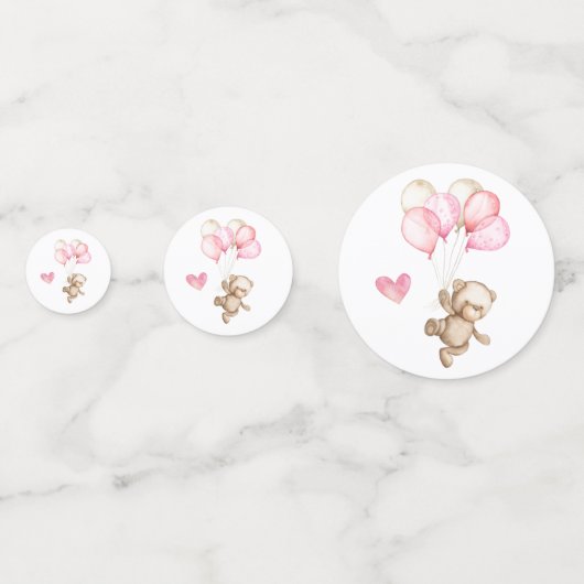 Wir können frühzeitig abwarten Babydusche Confetti Konfetti (Rückseiten)