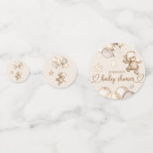 Wir können frühzeitig abwarten Babydusche Confetti Konfetti (Vorderseiten)