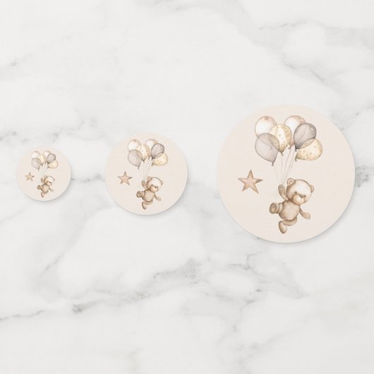 Wir können frühzeitig abwarten Babydusche Confetti Konfetti (Rückseiten)