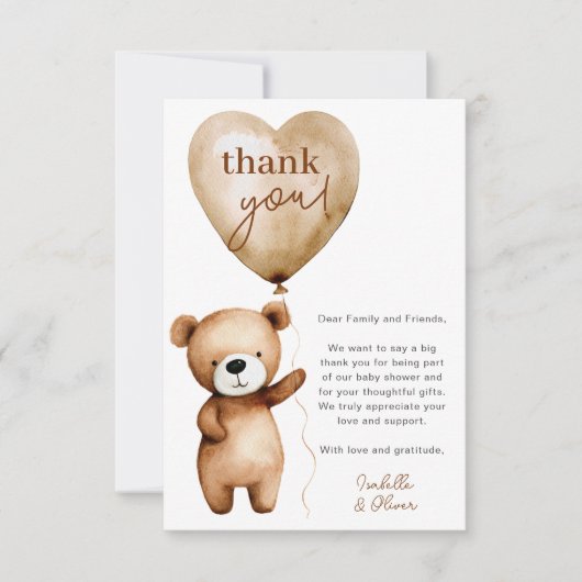 Wir können frühzeitig abwarten Babydusche dank Ihr Einladung (Vorderseite)