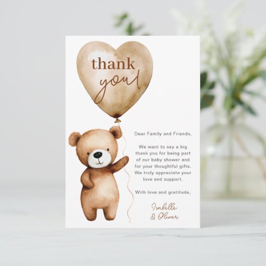 Wir können frühzeitig abwarten Babydusche dank Ihr Einladung (Stehend Vorderseite)