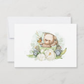 Wir können frühzeitig abwarten Babydusche dank Ihr Karte (Rückseite)