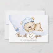 Wir können frühzeitig abwarten Babydusche dank Ihr Karte (Vorderseite)