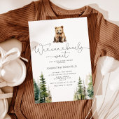 Wir können frühzeitig abwarten Babydusche Einladun Einladung