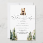 Wir können frühzeitig abwarten Babydusche Einladun Einladung (Vorderseite)