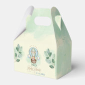 wir können frühzeitig abwarten, Babydusche Geschenkschachtel (Rückseite)