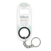 wir können frühzeitig abwarten, Babydusche Mini Flaschenöffner (Rückseite)