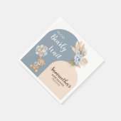 Wir können frühzeitig abwarten Babydusche Papier N Serviette (Ecke)