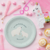 Wir können frühzeitig abwarten Babydusche Papierpl Pappteller (Party)