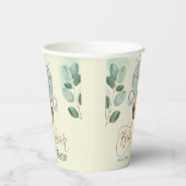 wir können frühzeitig abwarten, Babydusche Pappbecher (Rechts)