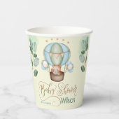 wir können frühzeitig abwarten, Babydusche Pappbecher (Vorderseite)