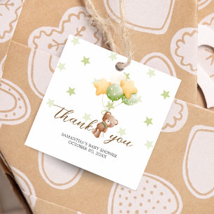 Wir können frühzeitig abwarten Balloon Baby Showpl Geschenkanhänger
