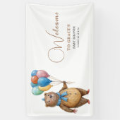 Wir können frühzeitig abwarten Bärenballon Babydus Banner (Vertikal)