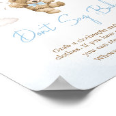 Wir können frühzeitig abwarten Bärenballon sagen S Poster (Ecke)