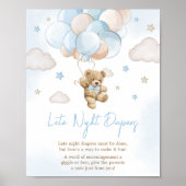 Wir können frühzeitig abwarten Bärenballon spät ab Poster (Vorne)