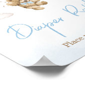 Wir können frühzeitig abwarten, Bärenballon-Windel Poster (Ecke)