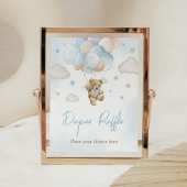 Wir können frühzeitig abwarten, Bärenballon-Windel Poster