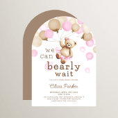 Wir können frühzeitig abwarten Bärenmädchen-Babydu Einladung