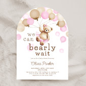 Wir können frühzeitig abwarten Bärenmädchen-Babydu Einladung