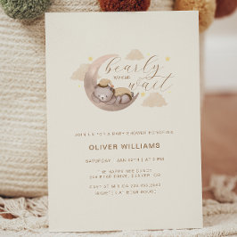 Wir können frühzeitig abwarten Bärenmoon Star Baby Einladung