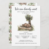 Wir können frühzeitig abwarten, bis das Baby dusch Einladung (Vorne/Hinten)