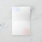 Wir können frühzeitig abwarten, bis das Geschlecht Dankeskarte (Innenseite)