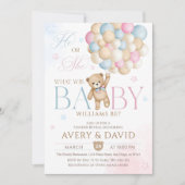 Wir können frühzeitig abwarten, bis das Geschlecht Einladung (Vorderseite)