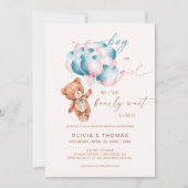 Wir können frühzeitig abwarten, bis das Geschlecht Einladung (Vorderseite)