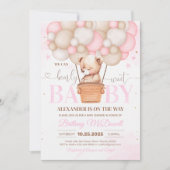 Wir können frühzeitig abwarten, bis das Thema Baby Einladung (Vorderseite)