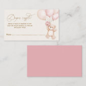 Wir können frühzeitig abwarten, bis die Babydusche Begleitkarte (Vorne/Hinten)