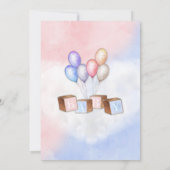 Wir können frühzeitig abwarten, bis die Gender Bär Einladung (Rückseite)