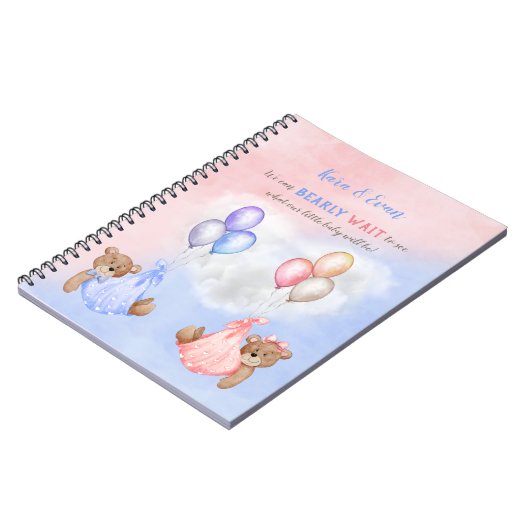 Wir können frühzeitig abwarten, bis die Gender Bär Notizblock (Linke Seite)