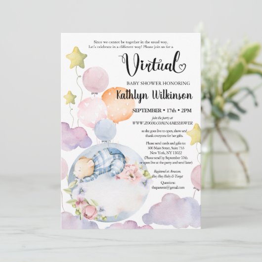 Wir können frühzeitig abwarten, bis Junge eine vir Einladung (Stehend Vorderseite)