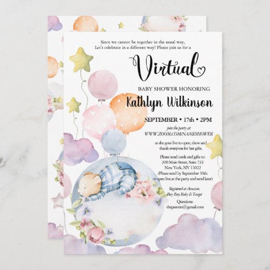 Wir können frühzeitig abwarten, bis Junge eine vir Einladung (Vorne/Hinten)