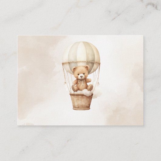 Wir können frühzeitig abwarten BLANK Gender Neutra Begleitkarte (Rückseite)