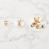 Wir können frühzeitig abwarten Boho Babydusche Con Konfetti (Vorderseiten)