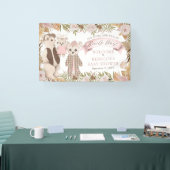 Wir können frühzeitig abwarten Boho Bear Family Ba Banner (Messe)