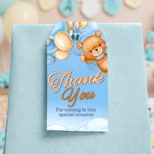 Wir können frühzeitig abwarten - Boy Baby Dusche G Geschenkanhänger