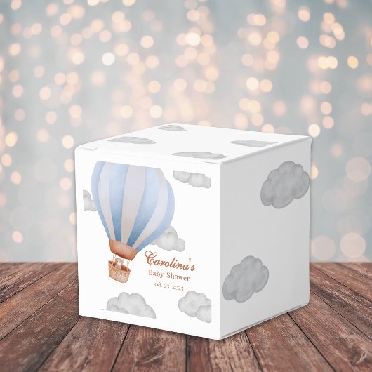 wir können frühzeitig abwarten Boy cub Babydusche Geschenkschachtel