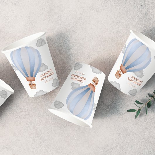 wir können frühzeitig abwarten Boy cub Babydusche Pappbecher