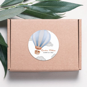 wir können frühzeitig abwarten Boy cub Babydusche Runder Aufkleber