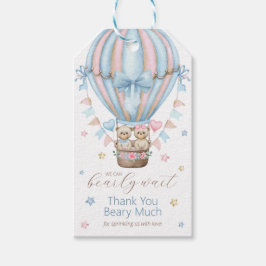 Wir können frühzeitig abwarten Boy Girl Twins Dank Geschenkanhänger