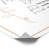 Wir können frühzeitig abwarten Brown Balloon Baby  Poster (Ecke)