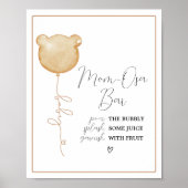 Wir können frühzeitig abwarten Brown Balloon Baby  Poster (Vorne)