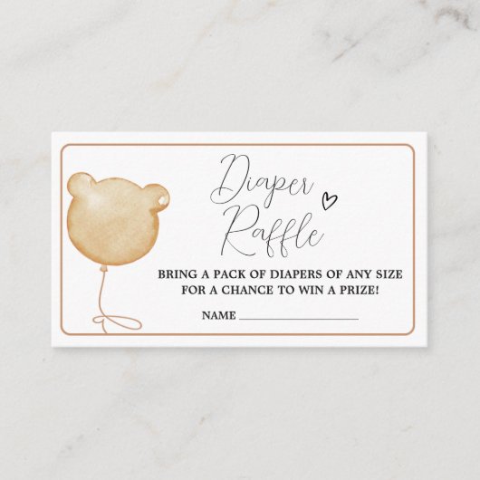 Wir können frühzeitig abwarten, Brown Balloon Wind Begleitkarte (Vorderseite)