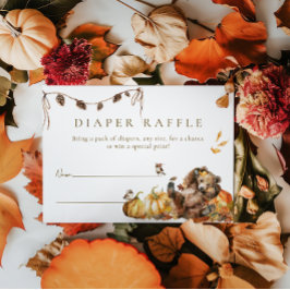 Wir können frühzeitig abwarten, Herbst-Wald-Babydu Begleitkarte