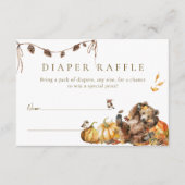 Wir können frühzeitig abwarten, Herbst-Wald-Babydu Begleitkarte (Vorderseite)